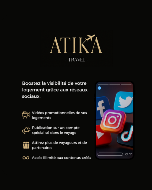 Boostez la visibilité de votre logement grâce aux réseaux sociaux.